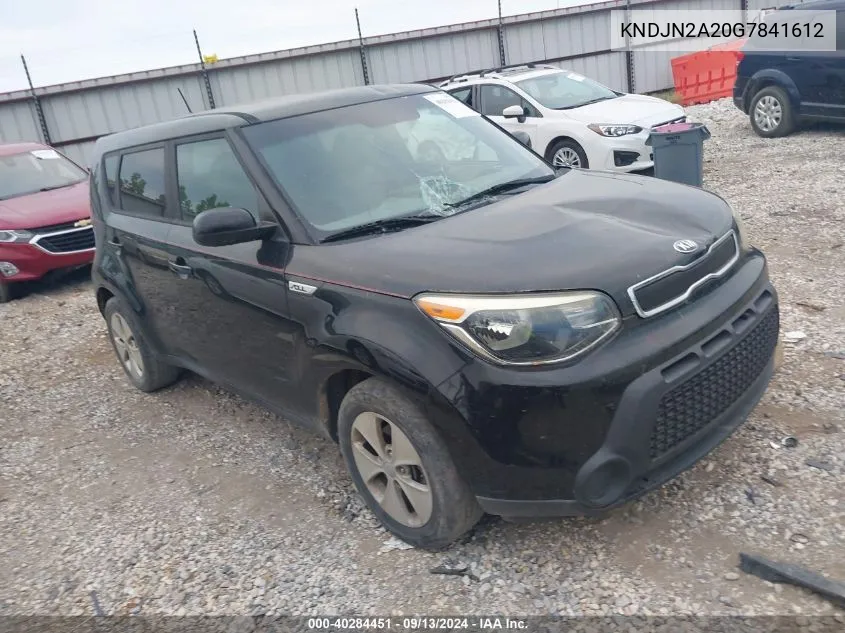 2016 Kia Soul VIN: KNDJN2A20G7841612 Lot: 40284451