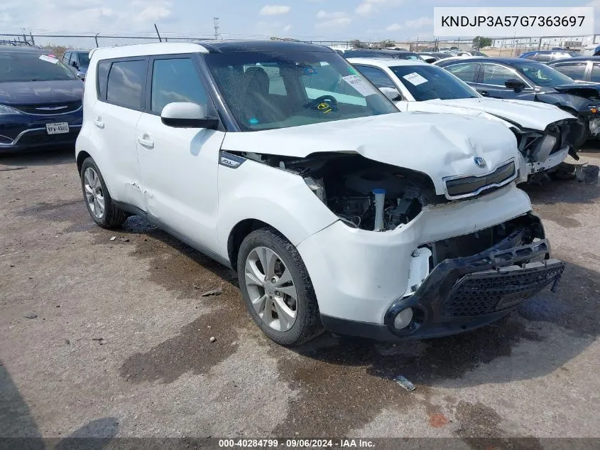 2016 Kia Soul + VIN: KNDJP3A57G7363697 Lot: 40284799