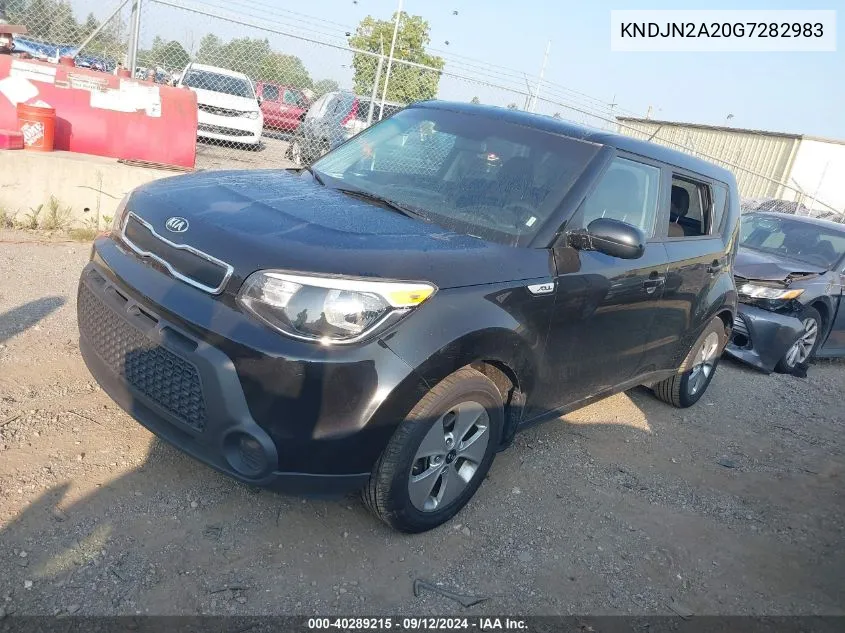 2016 Kia Soul VIN: KNDJN2A20G7282983 Lot: 40289215