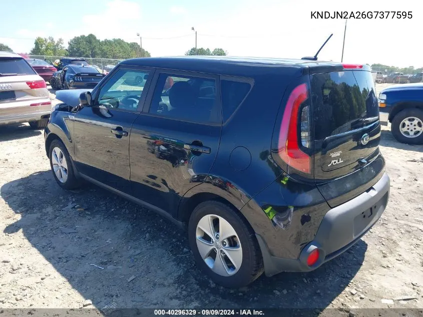 KNDJN2A26G7377595 2016 Kia Soul