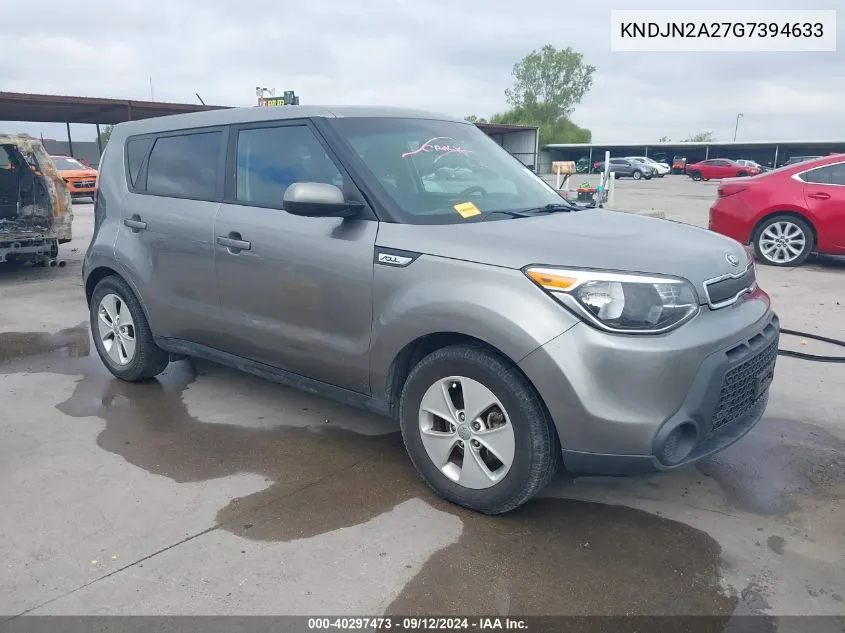 2016 Kia Soul VIN: KNDJN2A27G7394633 Lot: 40297473