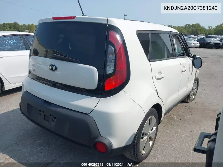 KNDJN2A20G7381240 2016 Kia Soul