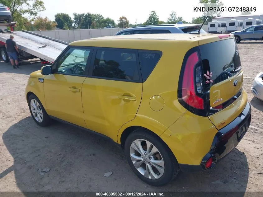 2016 Kia Soul + VIN: KNDJP3A51G7248349 Lot: 40305532