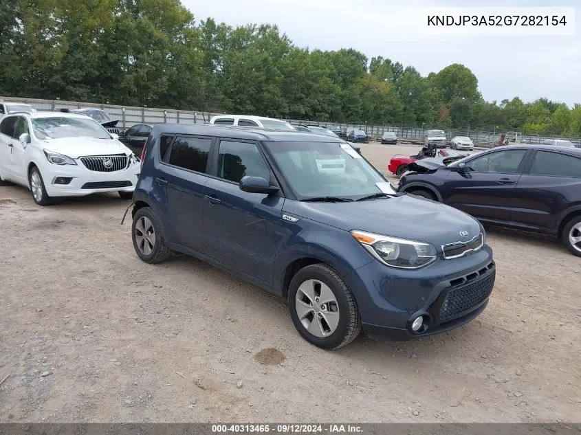 2016 Kia Soul + VIN: KNDJP3A52G7282154 Lot: 40313465