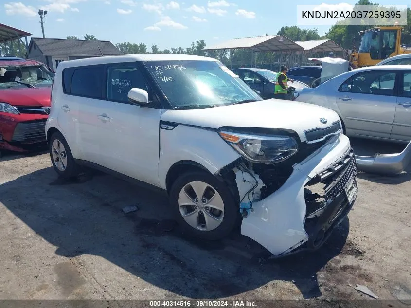 2016 Kia Soul VIN: KNDJN2A20G7259395 Lot: 40314516