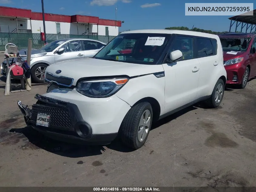 2016 Kia Soul VIN: KNDJN2A20G7259395 Lot: 40314516