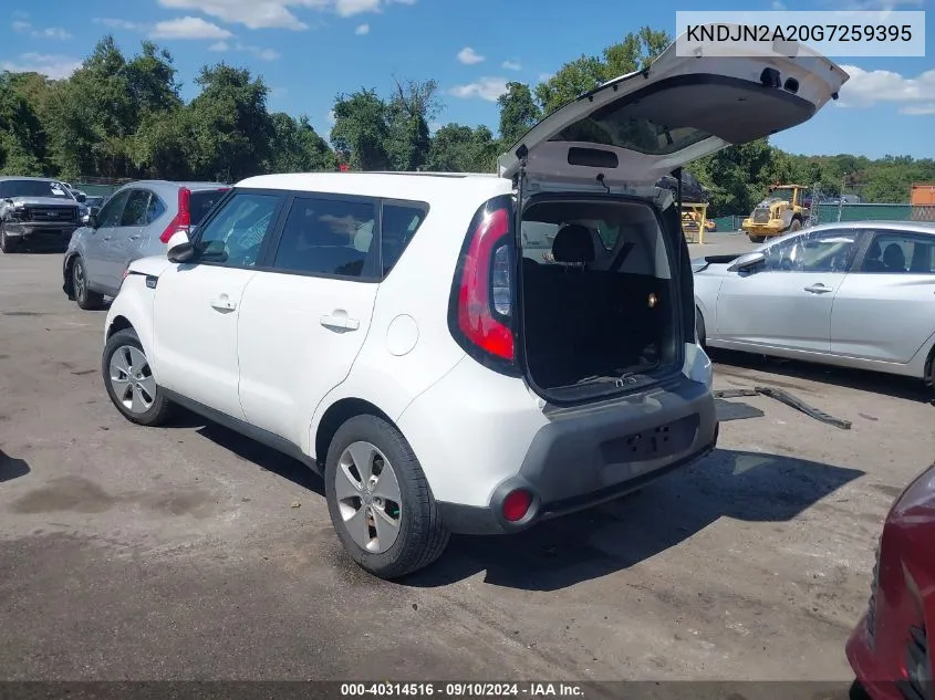 KNDJN2A20G7259395 2016 Kia Soul