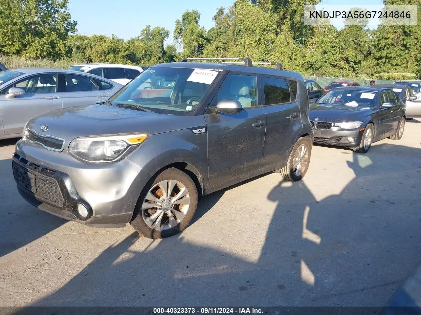 2016 Kia Soul + VIN: KNDJP3A56G7244846 Lot: 40323373