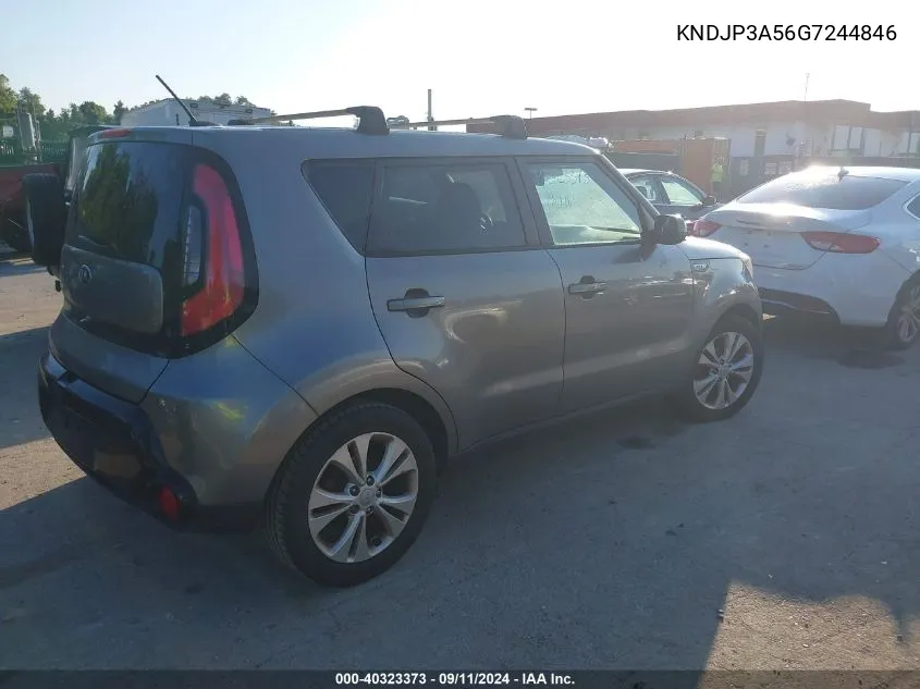 2016 Kia Soul + VIN: KNDJP3A56G7244846 Lot: 40323373