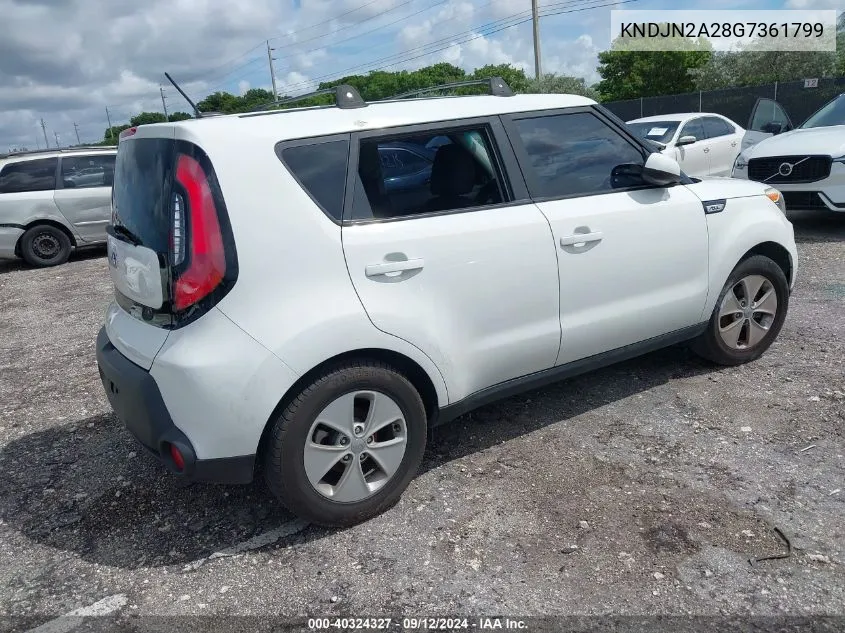 2016 Kia Soul VIN: KNDJN2A28G7361799 Lot: 40324327