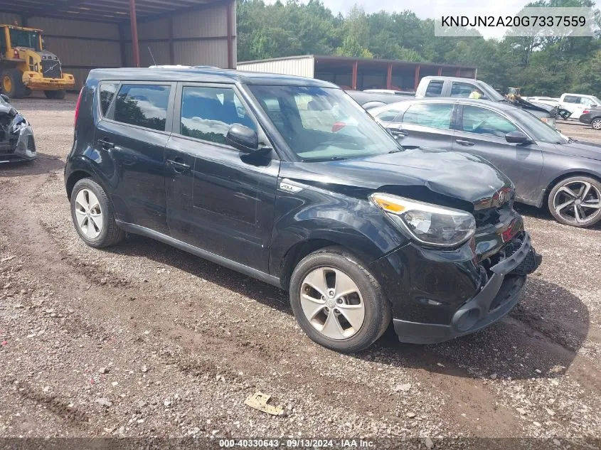 2016 Kia Soul VIN: KNDJN2A20G7337559 Lot: 40330643