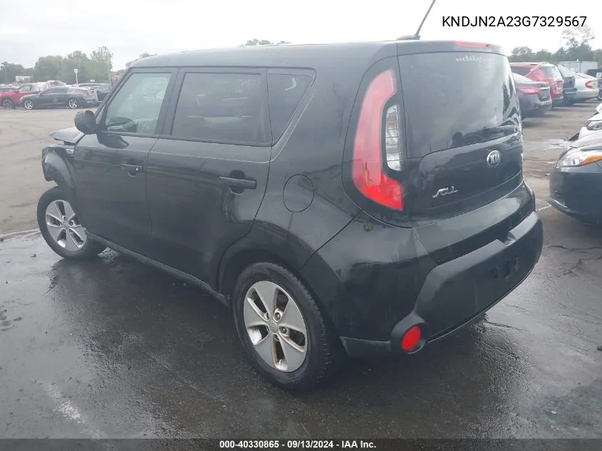 2016 Kia Soul VIN: KNDJN2A23G7329567 Lot: 40330865