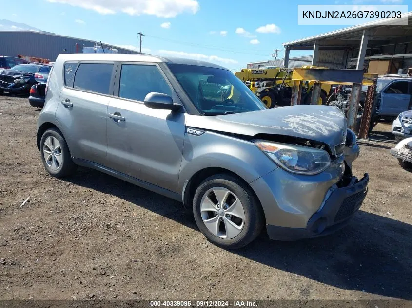 2016 Kia Soul VIN: KNDJN2A26G7390203 Lot: 40339095