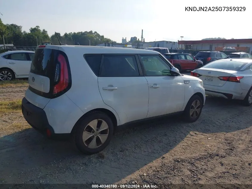 2016 Kia Soul VIN: KNDJN2A25G7359329 Lot: 40340780