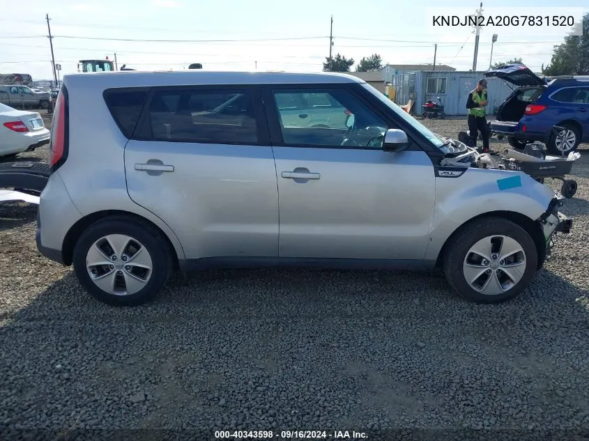 2016 Kia Soul VIN: KNDJN2A20G7831520 Lot: 40343598