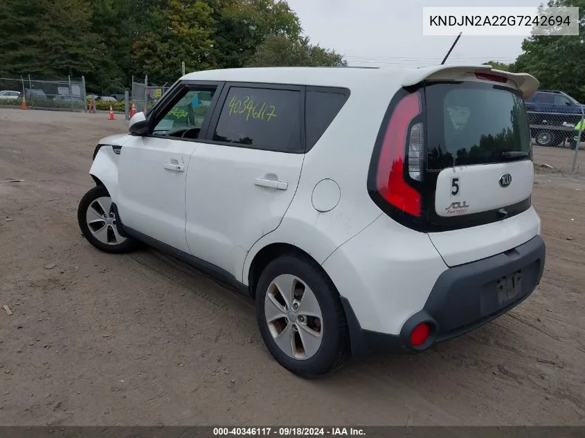 KNDJN2A22G7242694 2016 Kia Soul