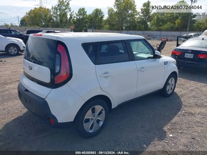 2016 Kia Soul VIN: KNDJN2A26G7244044 Lot: 40350563