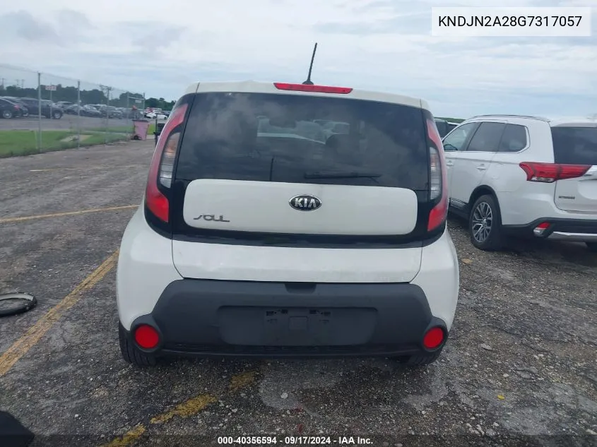 2016 Kia Soul VIN: KNDJN2A28G7317057 Lot: 40356594