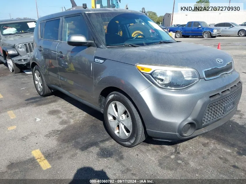 2016 Kia Soul VIN: KNDJN2A27G7270930 Lot: 40360782