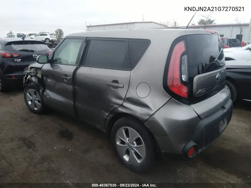 2016 Kia Soul VIN: KNDJN2A21G7270521 Lot: 40367030