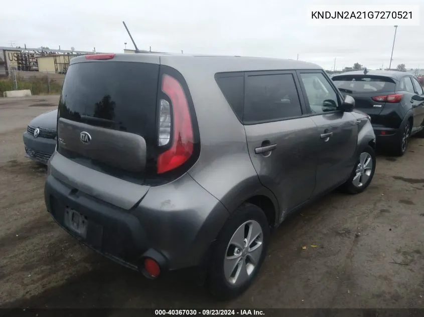 2016 Kia Soul VIN: KNDJN2A21G7270521 Lot: 40367030