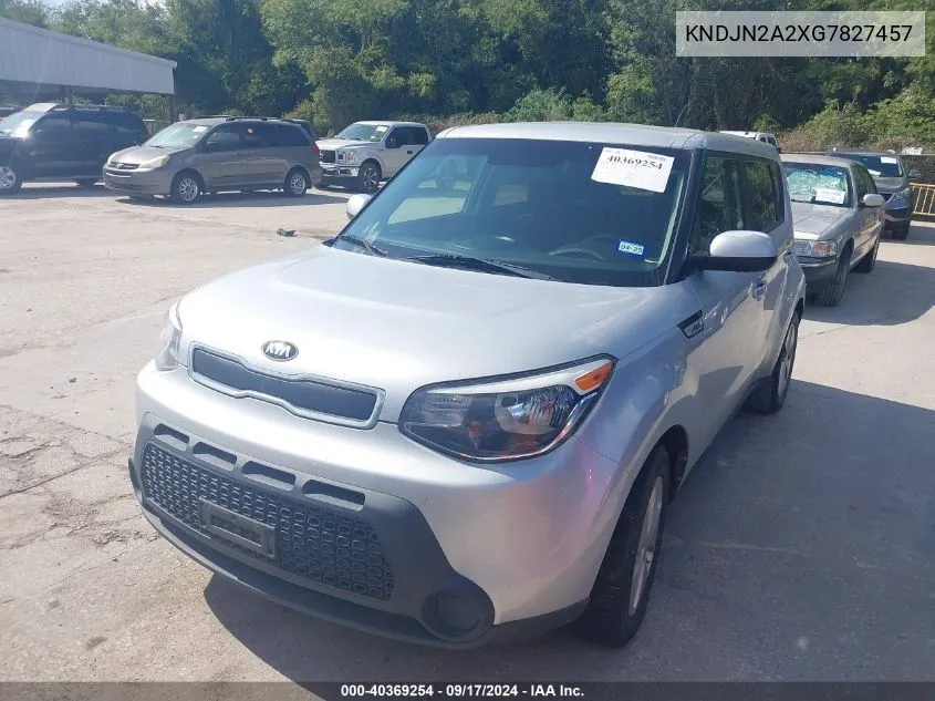 2016 Kia Soul VIN: KNDJN2A2XG7827457 Lot: 40369254