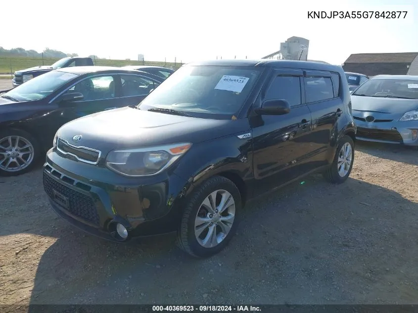 2016 Kia Soul + VIN: KNDJP3A55G7842877 Lot: 40369523