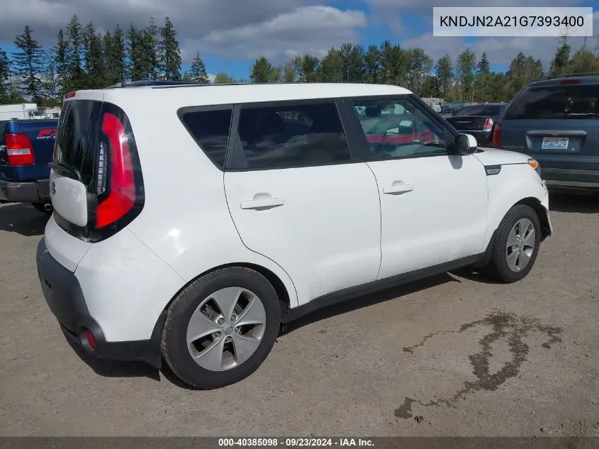 2016 Kia Soul VIN: KNDJN2A21G7393400 Lot: 40385098