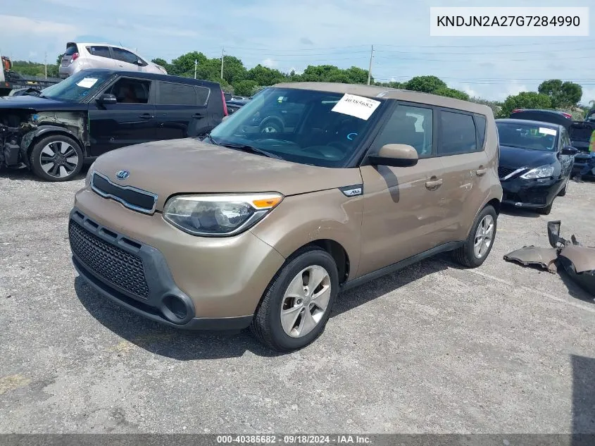 2016 Kia Soul VIN: KNDJN2A27G7284990 Lot: 40385682