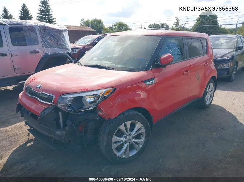 2016 Kia Soul + VIN: KNDJP3A5XG7856368 Lot: 40386498