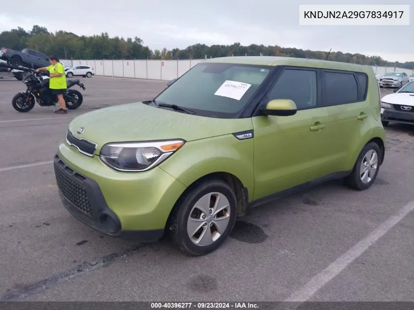 2016 Kia Soul VIN: KNDJN2A29G7834917 Lot: 40396277