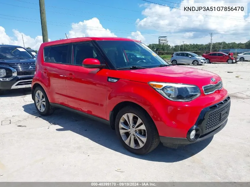 2016 Kia Soul + VIN: KNDJP3A51G7856470 Lot: 40399170