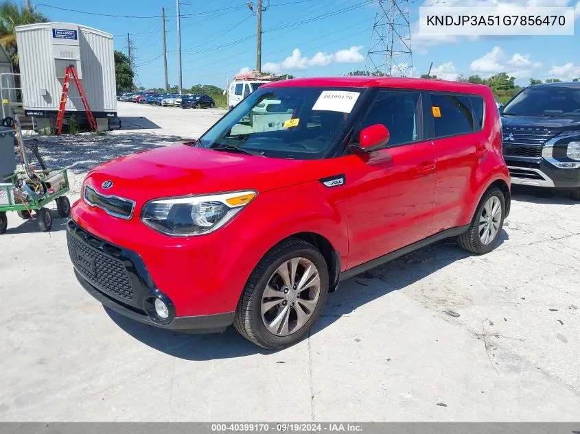 2016 Kia Soul + VIN: KNDJP3A51G7856470 Lot: 40399170