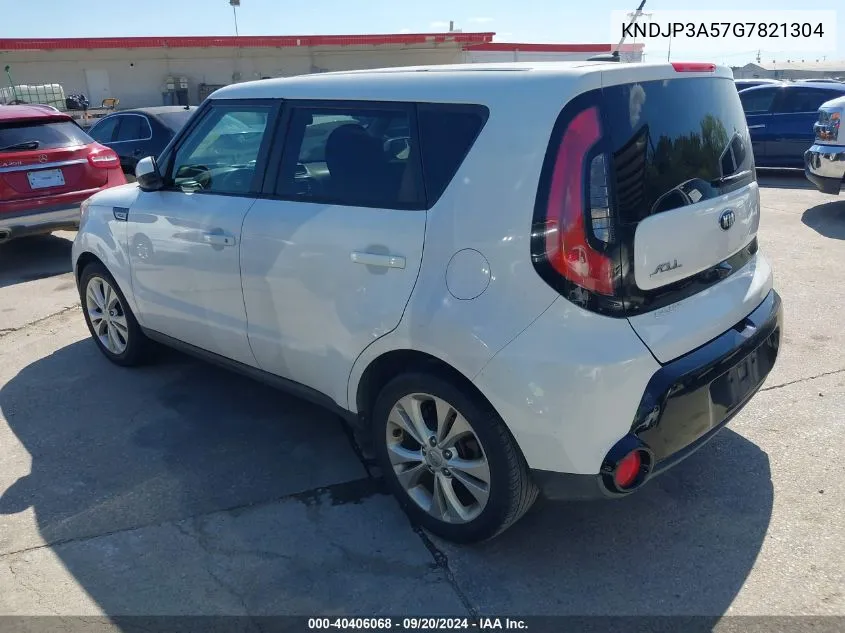 2016 Kia Soul + VIN: KNDJP3A57G7821304 Lot: 40406068