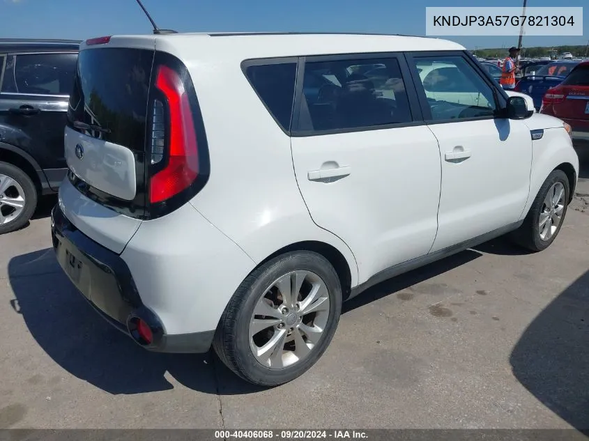 2016 Kia Soul + VIN: KNDJP3A57G7821304 Lot: 40406068