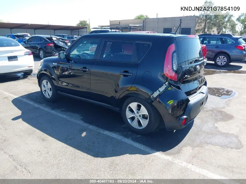 2016 Kia Soul VIN: KNDJN2A21G7854109 Lot: 40407183