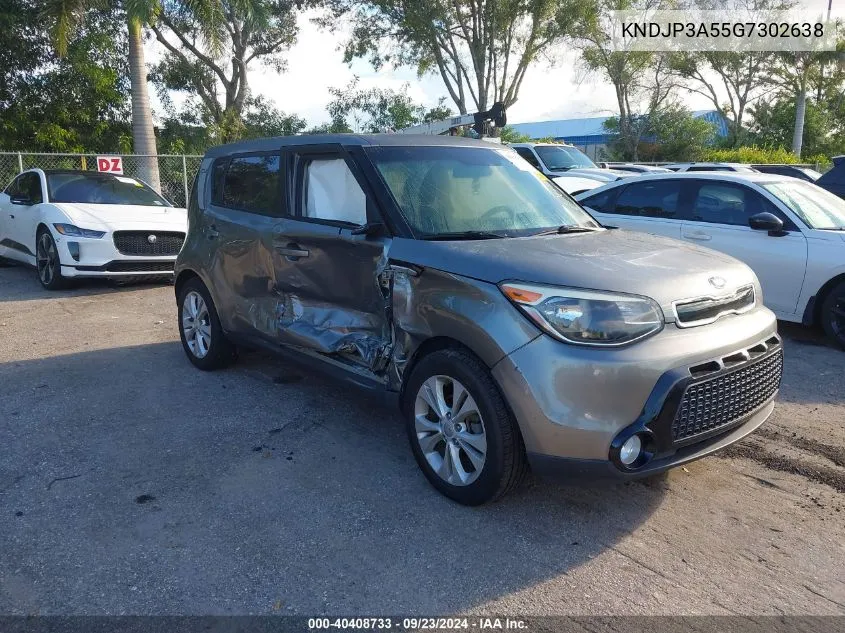 2016 Kia Soul + VIN: KNDJP3A55G7302638 Lot: 40408733