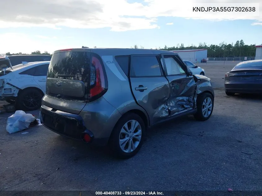 2016 Kia Soul + VIN: KNDJP3A55G7302638 Lot: 40408733