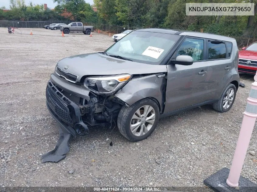 2016 Kia Soul + VIN: KNDJP3A5XG7279650 Lot: 40411624