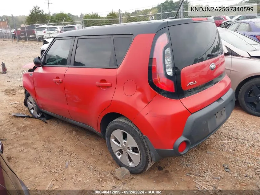 2016 Kia Soul VIN: KNDJN2A25G7340599 Lot: 40412899