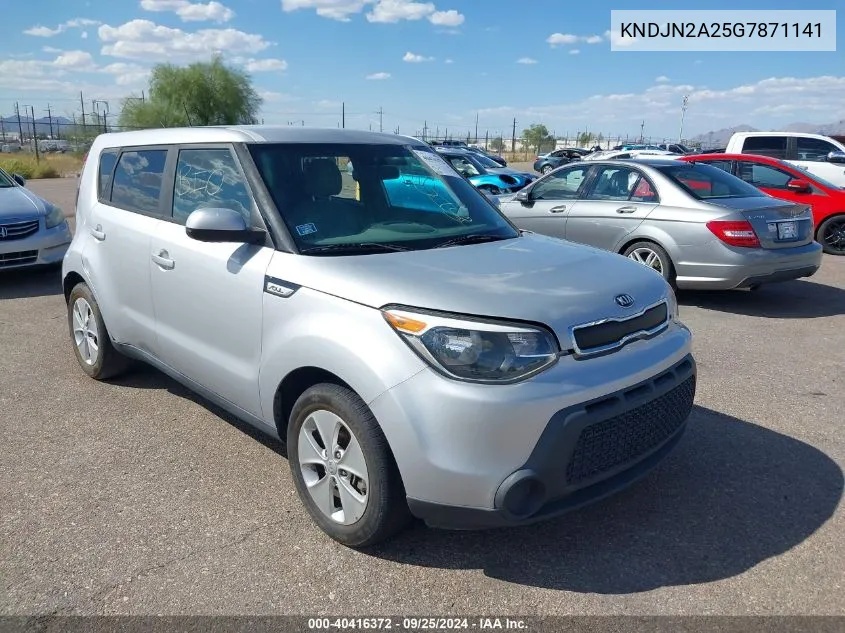 2016 Kia Soul VIN: KNDJN2A25G7871141 Lot: 40416372