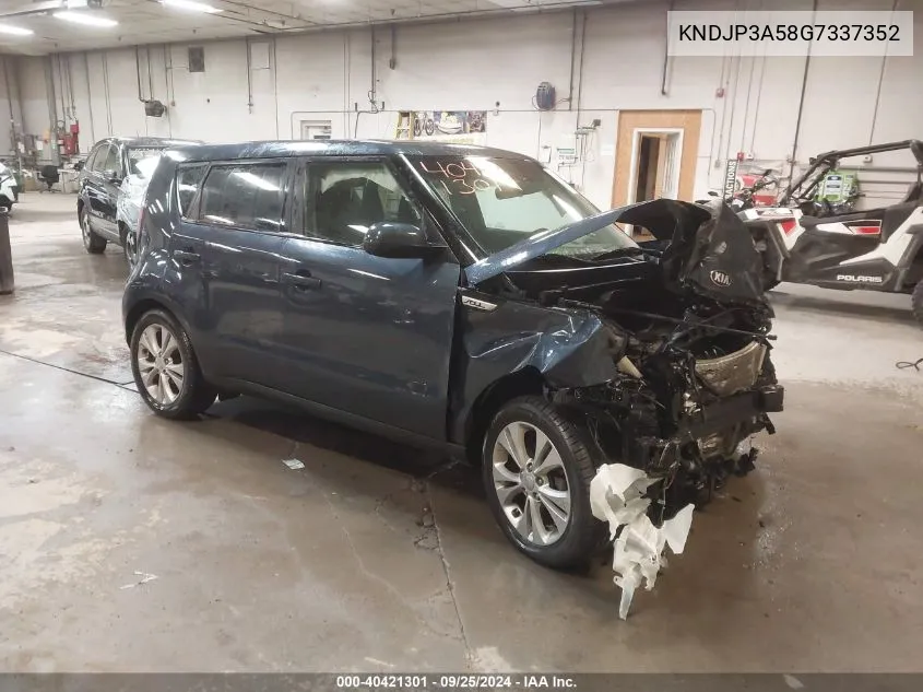 2016 Kia Soul + VIN: KNDJP3A58G7337352 Lot: 40421301