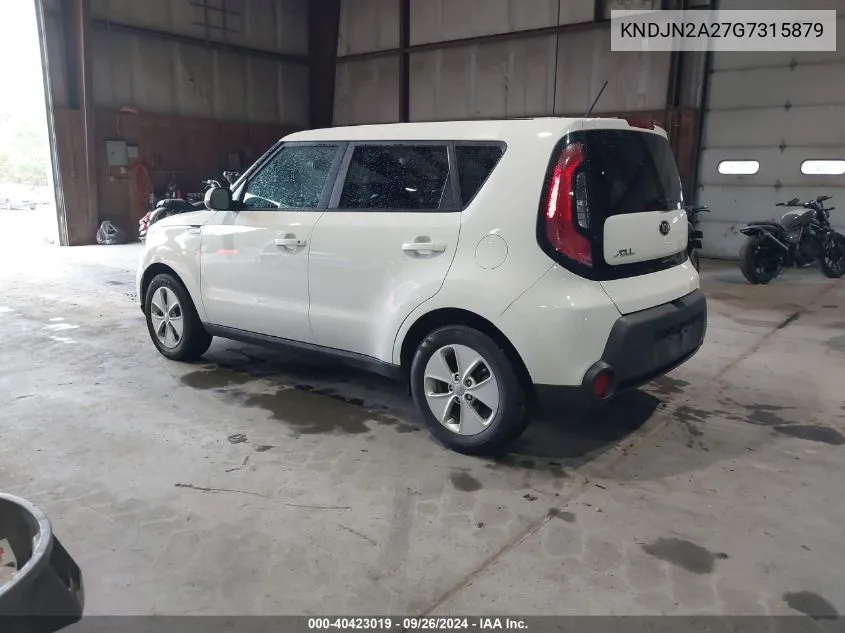 2016 Kia Soul VIN: KNDJN2A27G7315879 Lot: 40423019