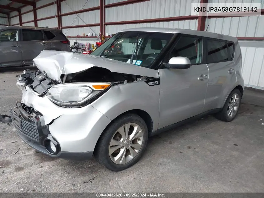 2016 Kia Soul + VIN: KNDJP3A58G7819142 Lot: 40432626