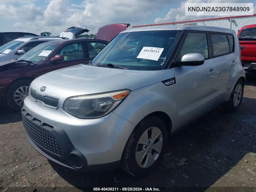 2016 Kia Soul VIN: KNDJN2A23G7848909 Lot: 40438211