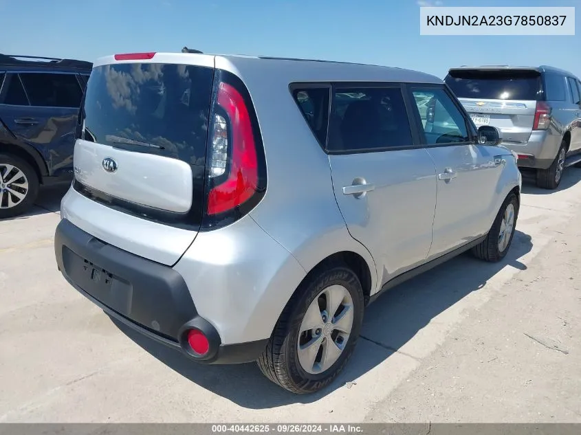 2016 Kia Soul VIN: KNDJN2A23G7850837 Lot: 40442625