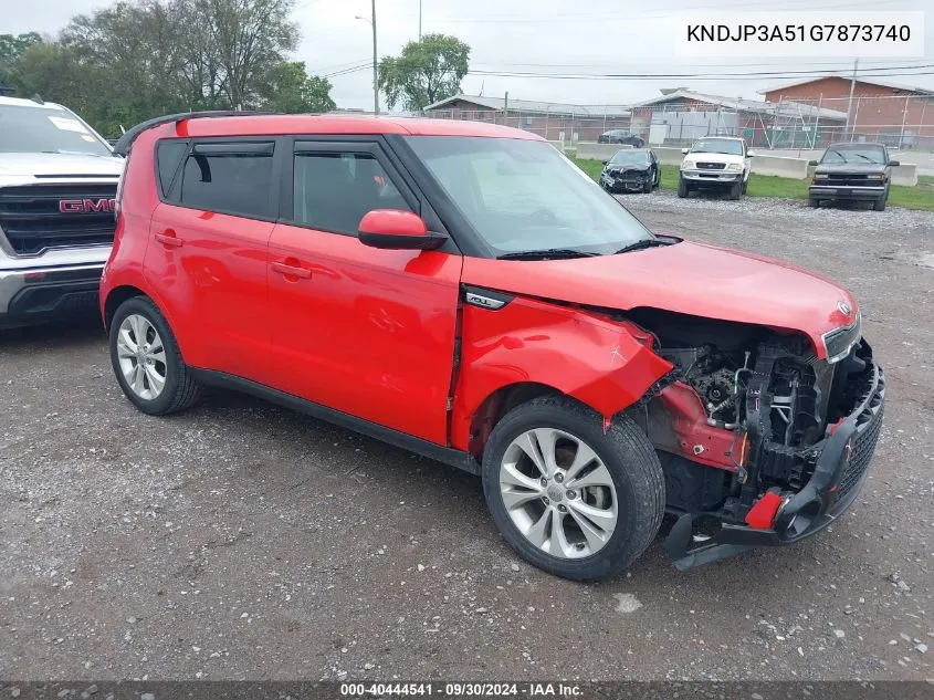 2016 Kia Soul + VIN: KNDJP3A51G7873740 Lot: 40444541