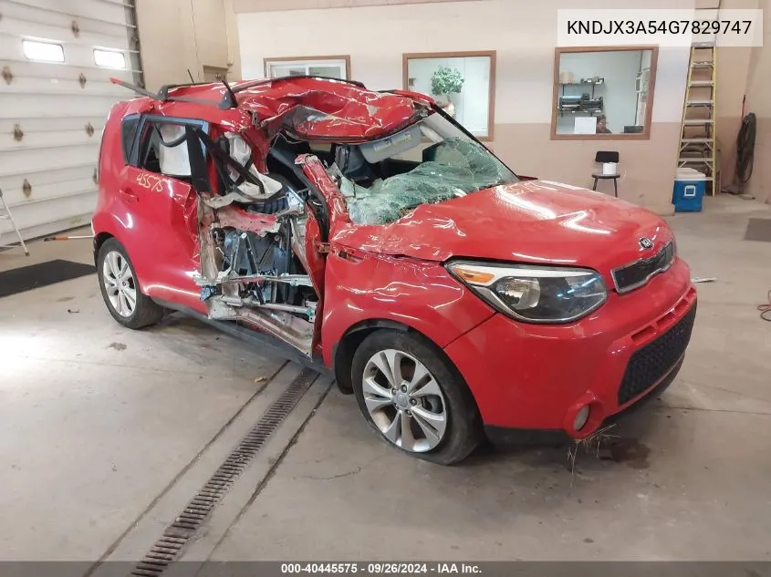 2016 Kia Soul ! VIN: KNDJX3A54G7829747 Lot: 40445575