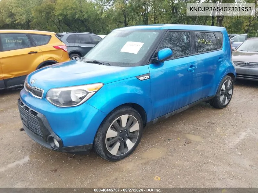 2016 Kia Soul + VIN: KNDJP3A54G7331953 Lot: 40445757