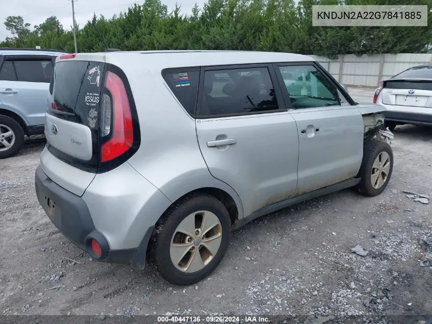 KNDJN2A22G7841885 2016 Kia Soul